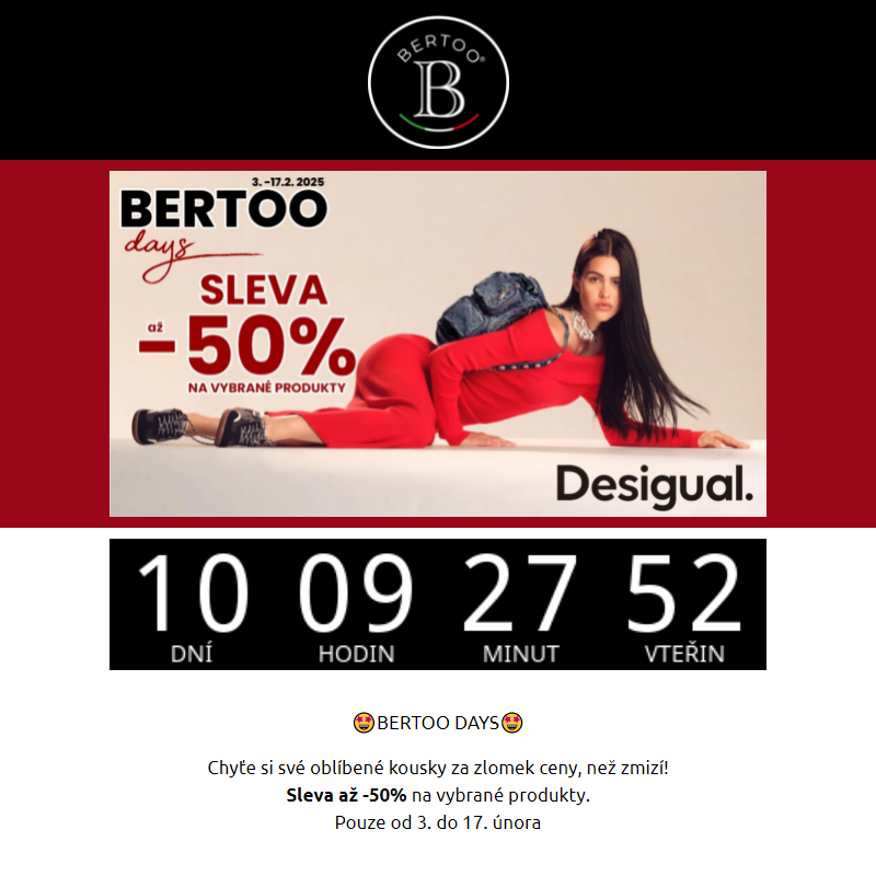 __BERTOO DAYS - Desigual se slevou až -50%__