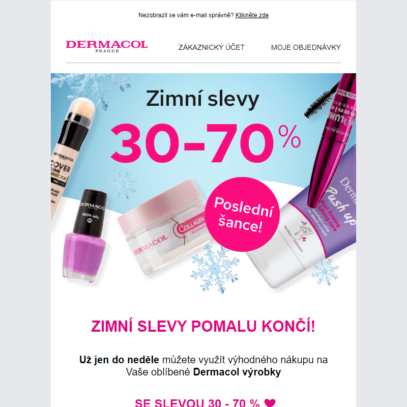 Zimní slevy 30-70 % brzy končí