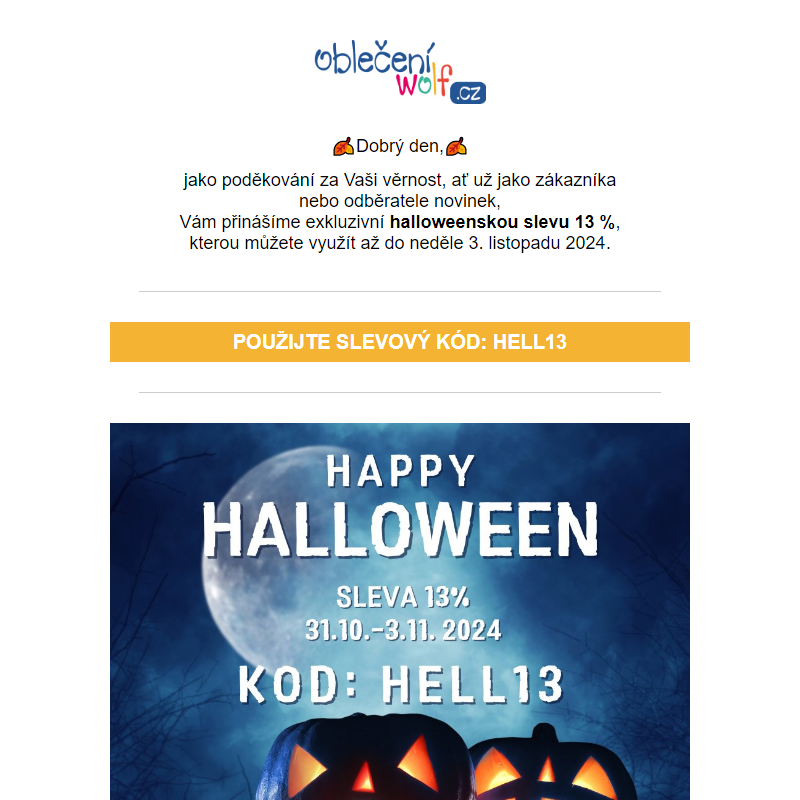 _Dobrý den, tajná HALLOWEENSKÁ SLEVA v našem e-shopu_