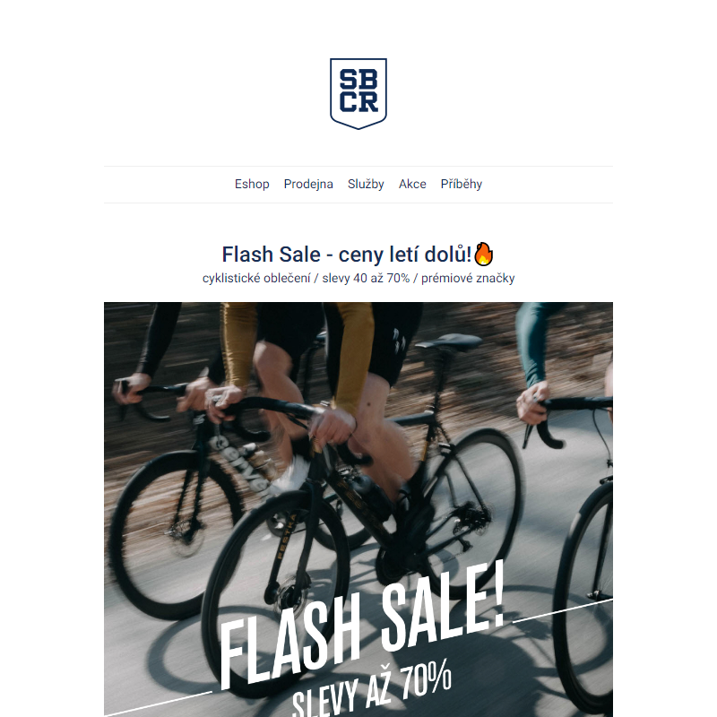 Flash sale - cyklo oblečení se slevou až 70%!