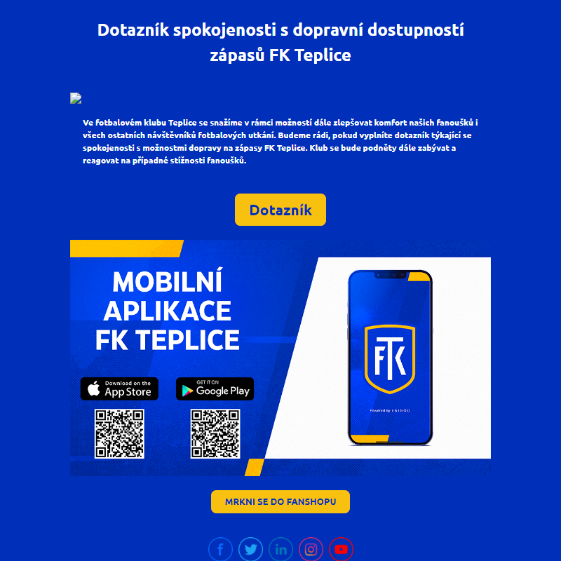 Dopravní dotazník FK Teplice