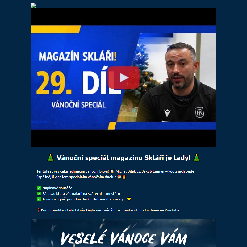 Vánoční speciál magazínu Skláři