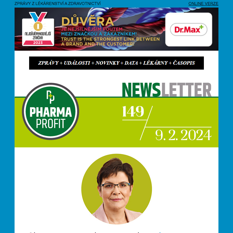 PP News č. 149:  ČLnK varuje před rozšířením výdeje léků mimo lékárny; Zentiva udělila PARC Awards, vítězný projekt využívá 3D biotisk… a další zprávy