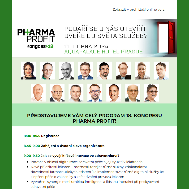 Představujeme vám program 18. kongresu Pharma Profit!