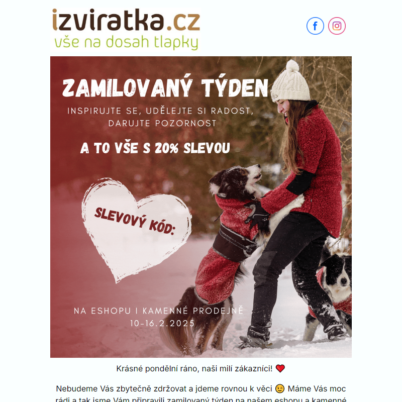 Zamilovaný týden se slevou 20% __ Náš TOP výběr _