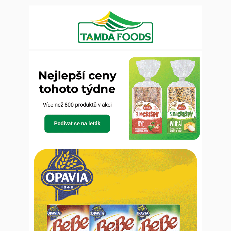 Tamda Foods - Týdenní trháky jsou tu! 21.08.-27.08. 2024 _