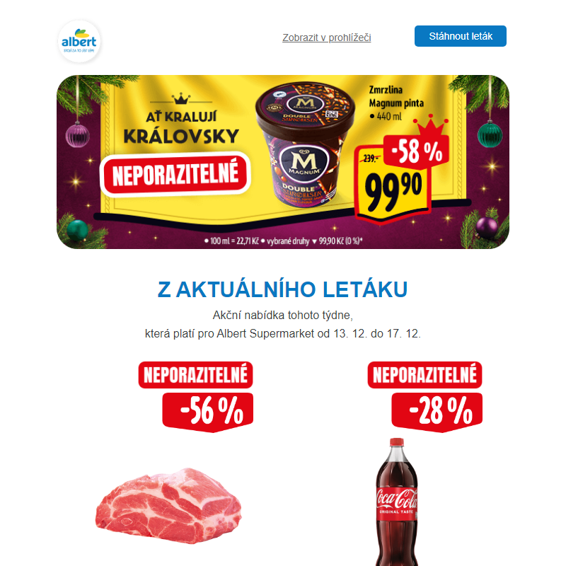 _ Královsky neporazitelné ceny pro Supermarket: _Magnum pinta s 58% slevou