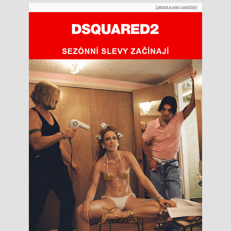 Sezónní slevy v butiku DSQUARED2