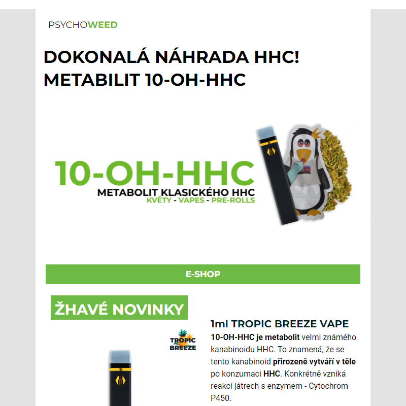 DOKONALÁ NÁHRADA HHC! Metabolit 1O-OH-HHC