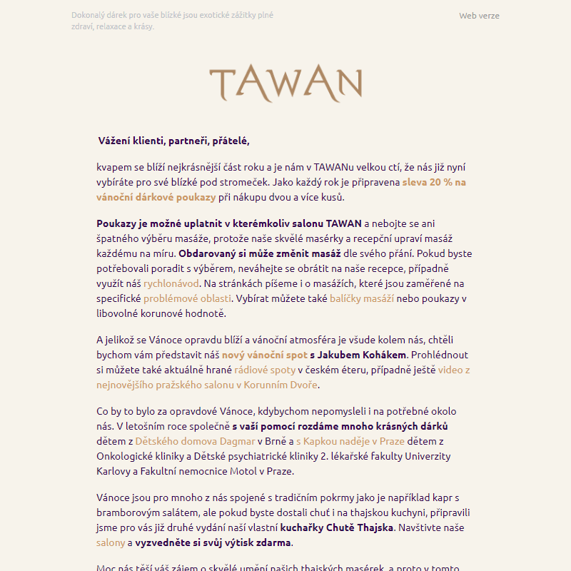 Vánoční zpráva od ředitele TAWANu___