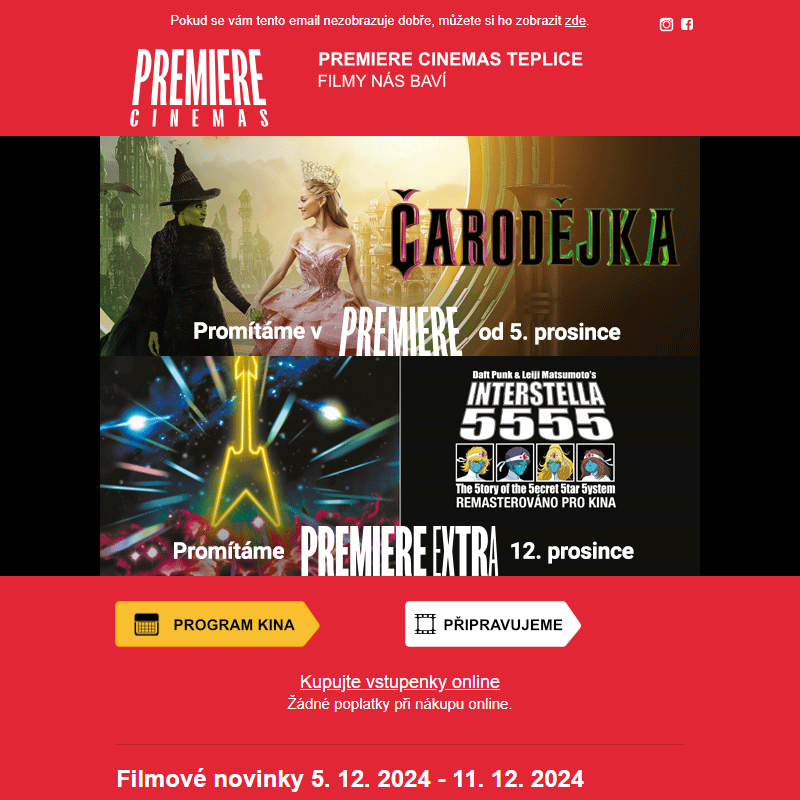 Novinky v Premiere Cinemas