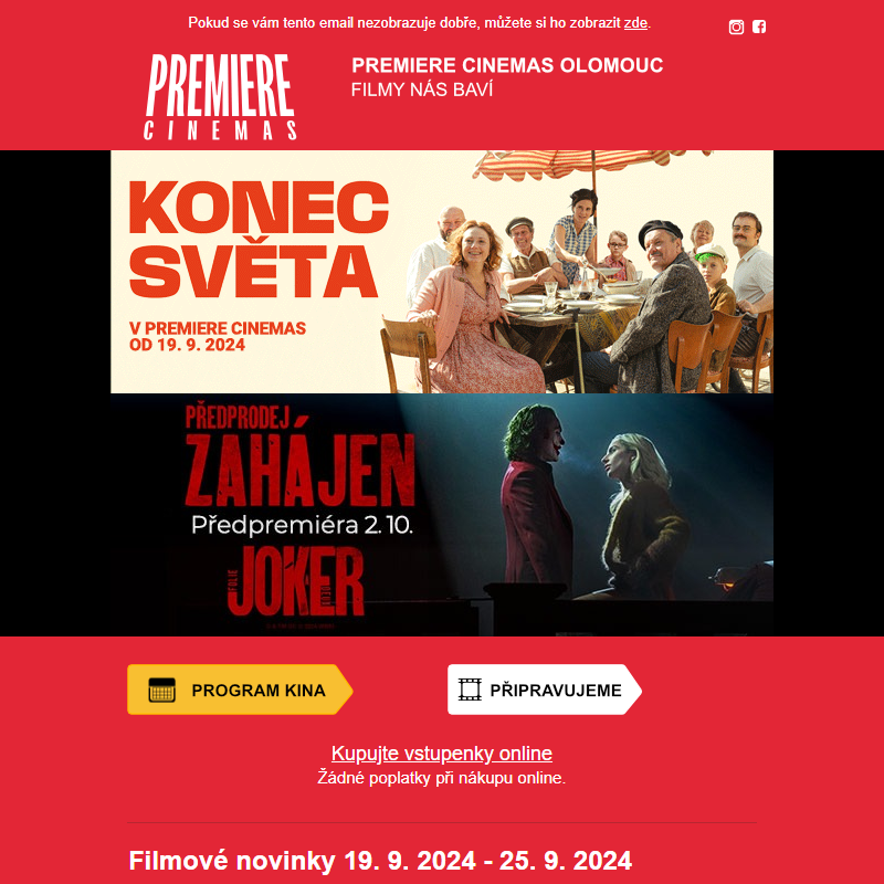 Novinky v Premiere Cinemas