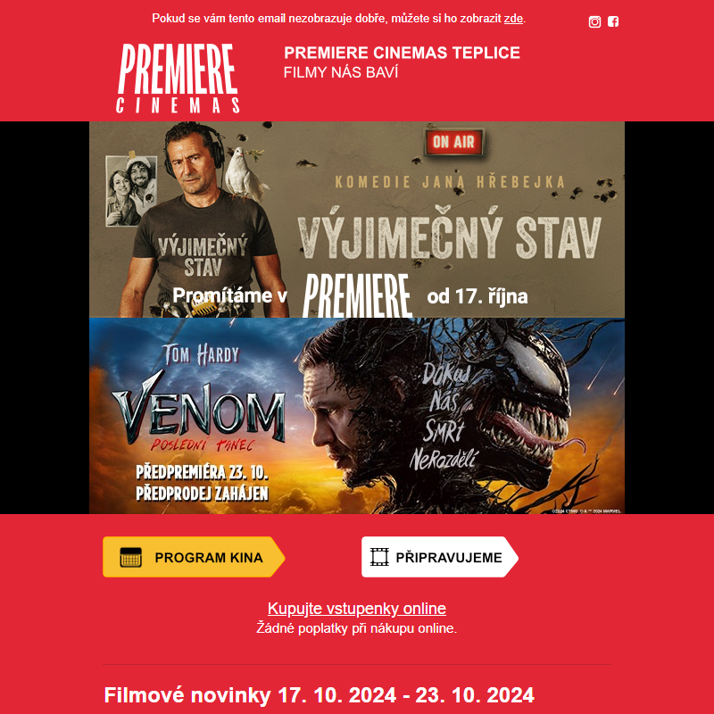 Novinky v Premiere Cinemas