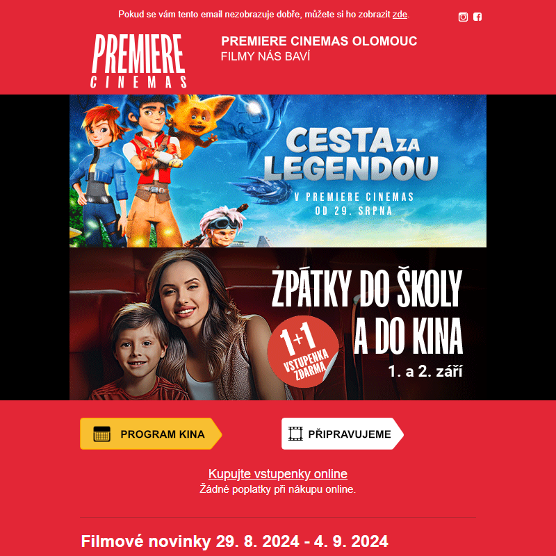 Novinky v Premiere Cinemas