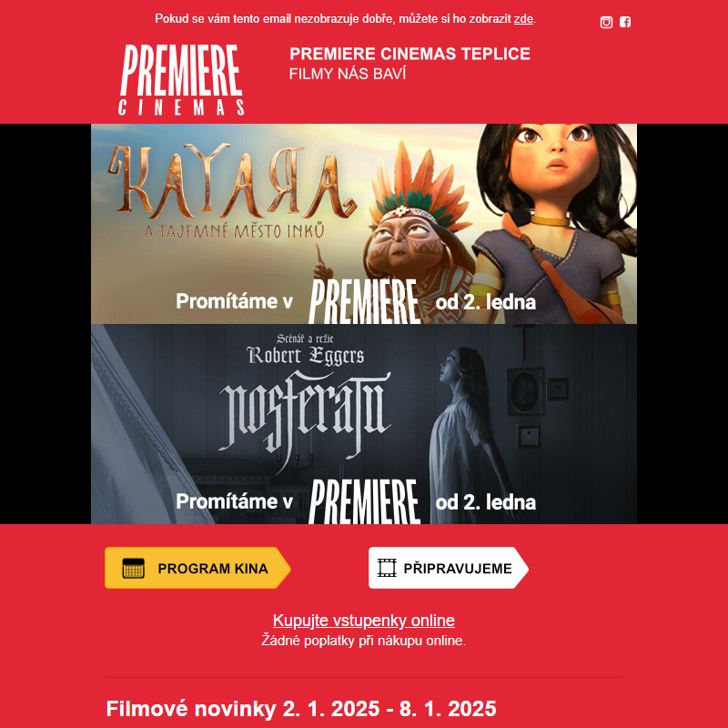 Novinky v Premiere Cinemas