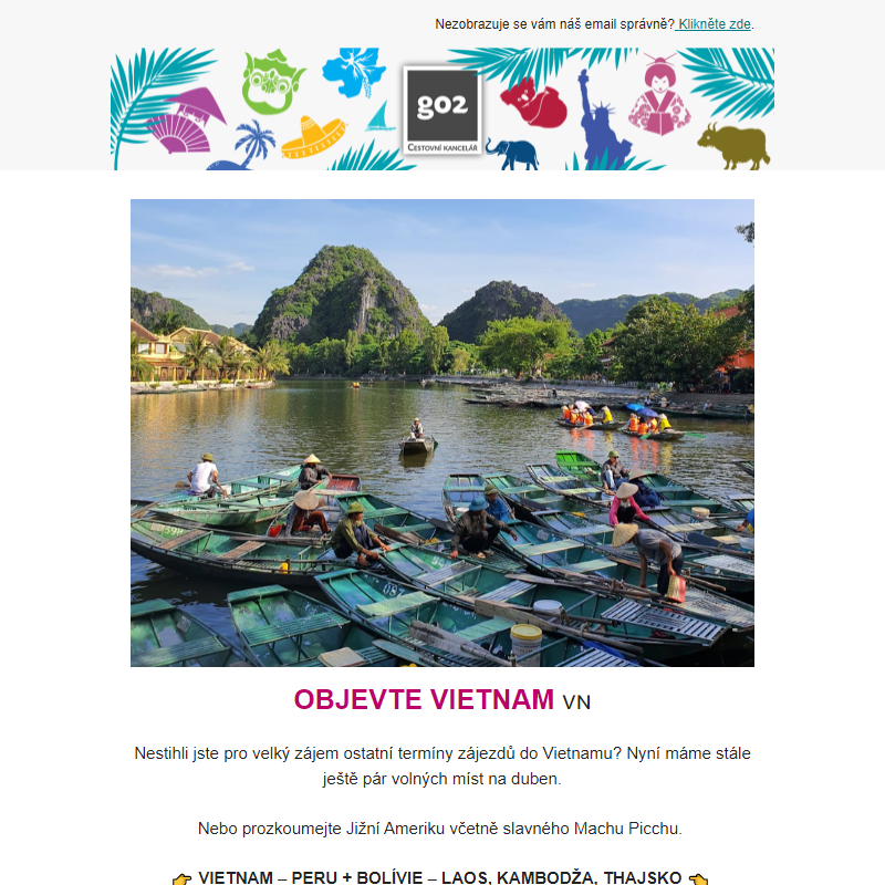 Vietnam v dubnu? __ POSLEDNÍ volná místa