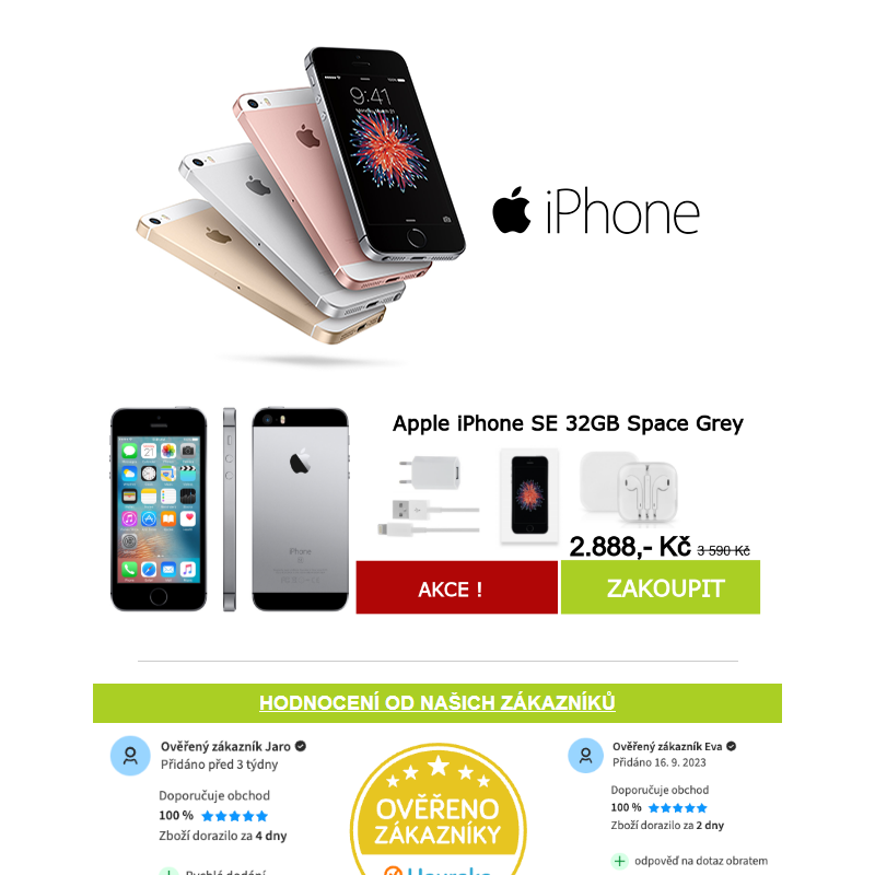 Apple iPhone SE - jen za 2888 Kč ! _