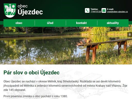 oficiální webové stránky obce újezdec