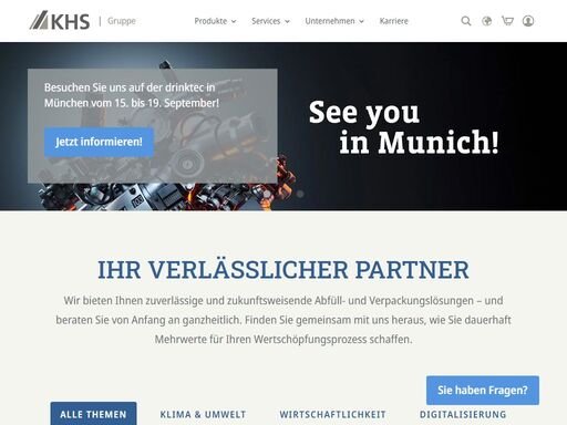 entdecken sie führende abfüll- und verpackungstechnologien bei khs: maßgeschneiderte lösungen für getränke-, food- und non-food-industrien weltweit.