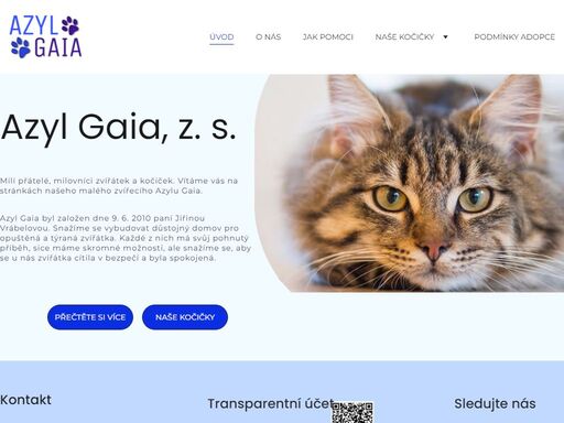azyl gaia, kočičí útulek, adopce koček azyl gaia – kočičí útulek na šumpersku. adopce koček a kocourů, péče o opuštěné kočky, informace o podmínkách adopce, fotogalerie a příběhy našich svěřenců.