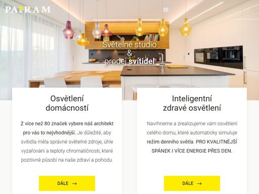 jsme světelné studio. tvoříme návrhy osvětlení pro domácnosti i komerční prostory. svítidla si také můžete vybrat sami v našem e-shopu a přijet se podívat na průřez nabídkou do pražského showroom.