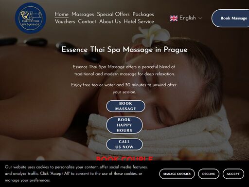 get a head start on relaxation with our early special discount promo. we're 
offering reduced prices on our massage sessions from 10 am to 14 pm, 
providing you with a serene and affordable way to begin your day feeling 
refreshed and revitalized.