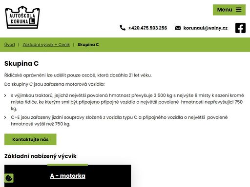 nabízíme výuku pro získání všech skupin řidičských oprávnění (a, b, c, d a e). pokud hledáte kvalitu s individuálním přístupem, jste u nás na správně.