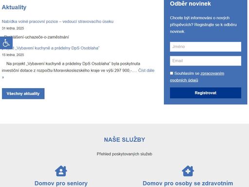 hledáte klidné místo na stáří s profesionální ošetřovatelskou péčí? přesně to najdete v domově pro seniory osoblaha, p.o. v moravskoslezském kraji.