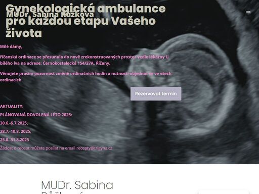 gynekologie říčany, kamenice, mnichovice. poskytujeme komplexní ambulantní gynekologicko-porodnickou péči.