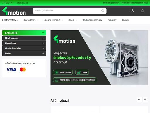 4mo.cz - specializovaný e-shop s komponenty pro pohonnou techniku. elektromotory, převodovky, lineární technika a řízení za výhodné ceny od osvědčených dodavatelů.
