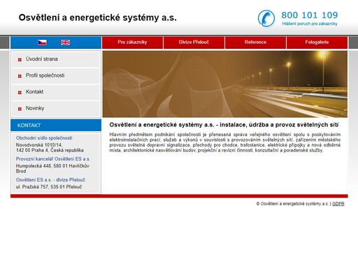 nabízíme instalace, údržba a provoz světelných sítí, montáž, poradenství v oblasti dopravní signalizace, veřejné osvětlení, světelné sítě, nasvětlování budov, slavnostní osvětleni.