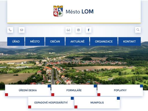 oficiální stránky města lom