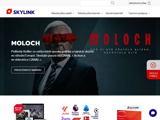 satelitní a internetová televize skylink vám přináší pestrou nabídku programů všech žánrů v hd kvalitě. 100% pokrytí po celé čr.