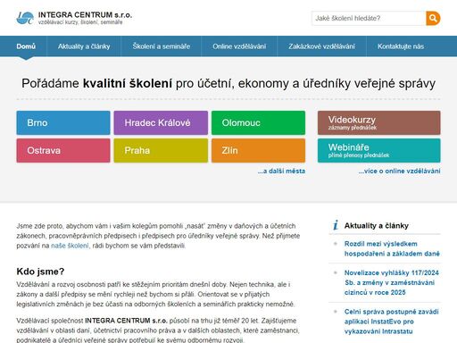 pořádáme kvalitní vzdělávací kurzy, školení a semináře pro účetní, ekonomy, personalisty a úředníky veřejné správy.