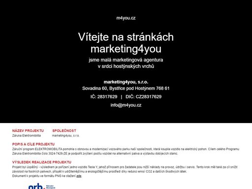 m4you.cz - malá marketingová agentura z hostýnských vrchů