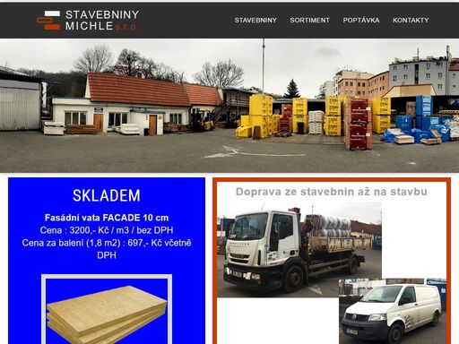stavebniny michle - prodej materiálu - praha 4