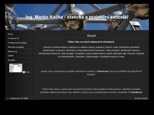  nabízím služby statika a stavebního projektanta v oboru pozemních staveb. působím zejména ve středočeském kraji, praze a v okolí kašperských hor.