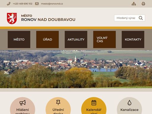 oficiální stránky města ronov nad doubravou