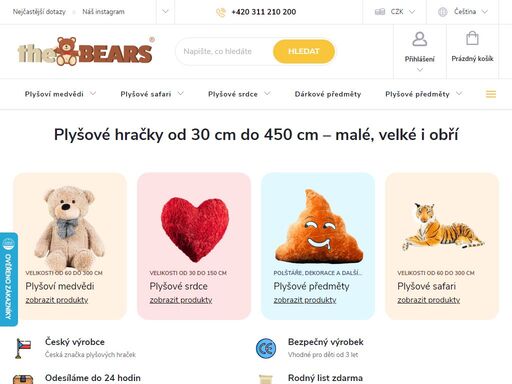 plyšové hračky od 30 cm do 450 cm – malé, velké i obří. hodnocení zákazníkůzobrazit všech 1 500+ recenzí


 