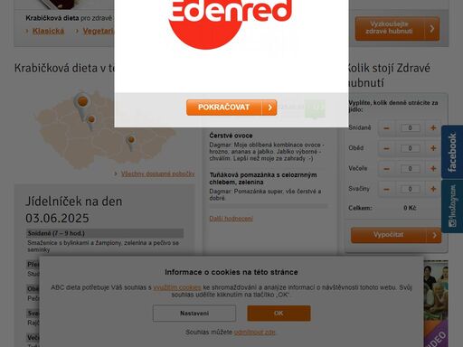 krabičková dieta zajišťuje čerstvou, pravidelnou a kvalitní stravu pro zdravé hubnutí.