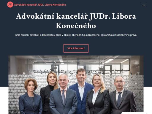 advokátní kancelář judr. libora konečného poskytuje komplexní právní služby v oblasti civilního, obchodního i trestního práva. s dlouholetými zkušenostmi a odborností v oblasti právní pomoci se tým kanceláře zaměřuje na efektivní a profesionální řešení právních problémů, a to jak pro jednotlivce, tak pro firmy. naše služby zahrnují poradenství, zastupování před soudy, vypracování smluv a právních dokumentů a další právní služby na míru.