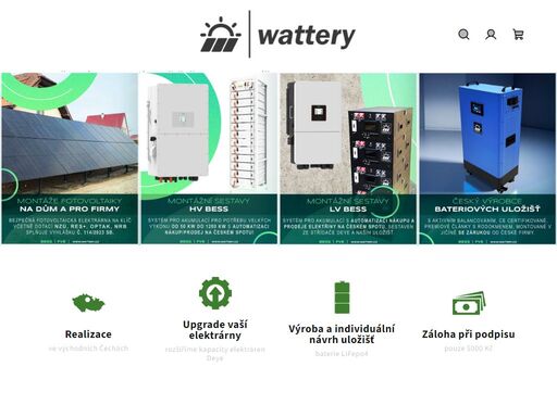 fotovoltaické elektrárny a bess (battery energy storage system). vítejte specializovaném fotovoltaickém webu wattery pro region východní čechy! jsme zde, abychom vám přinesli nejnovější a nejefektivnější řešení v oblasti solární energetiky. naše služby zahrnují nejen prodej kvalitních fotovoltaických systémů od…