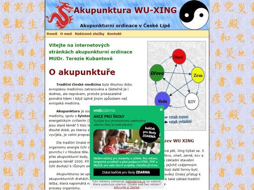 akupunkturní ordinace v české lípě vyšetřní podle tradiční čínské medicíny, vhodné např. hubnutí, odvykání kouření apod.