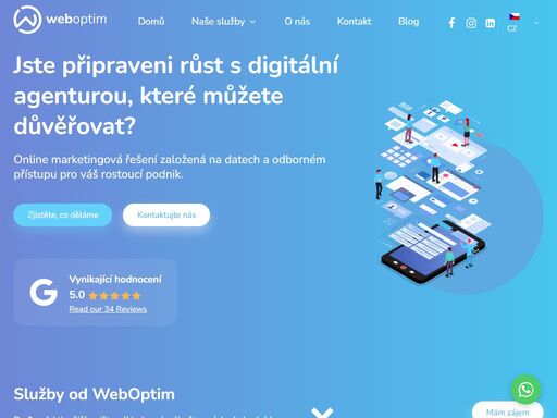 online marketingová řešení založená na datech a odborném přístupu pro váš rostoucí podnik.
