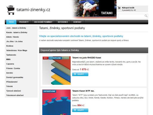 tatami, žíněnky, sportovní podlahy