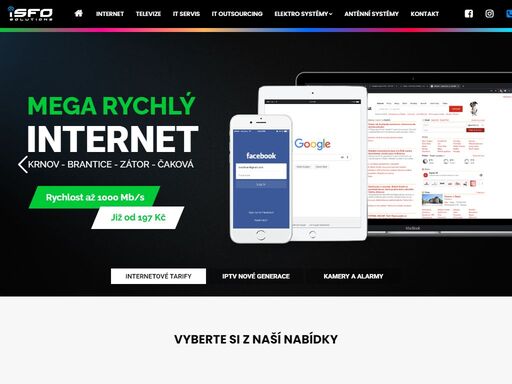 jsme lokálním lídrem v oblasti informačních technologií a elektronických systémů. poskytujeme vysokorychlostní a garantovaný internet v krnově a okolí.