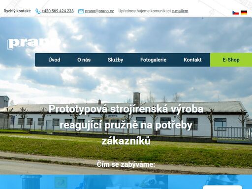 česká společnost prano s.r.o. jsme specialisty na zakázkovou kovovýrobu, cnc soustružení, cnc frézování, obrábění, zámečnictví. tradice nás zavazuje