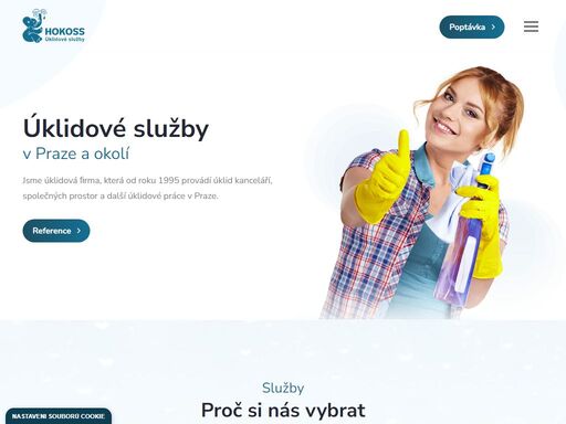 úklidové služby firmy hokoss vám zajistí úklid společných prostor domů, firem i kanceláří. je možné dohodnout pravidelný úklid, ale i jednorázový generální úklid.