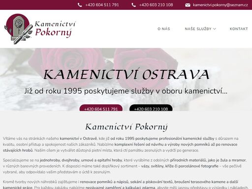 vítáme vás na stránkách našeho kamenictví v ostravě, kde již od roku 1995 poskytujeme profesionální kamenické služby s důrazem na kvalitu, osobní přístup a spokojenost našich zákazníků. nabízíme komplexní řešení od návrhu a…