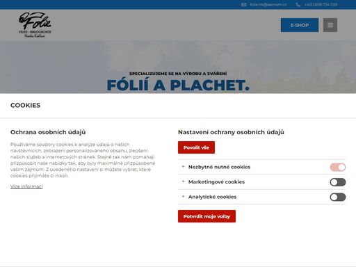 folie a plachty na bazény, folie a plachty na foliovníky svařujeme dle zadaných rozměrů klientem. v nabídce bublinkové folie, krycí plachty, foliovník dural, jezírkové plachty, netkané textilie, solární folie, pytle, sáčky, stretch folie, pe plachty.